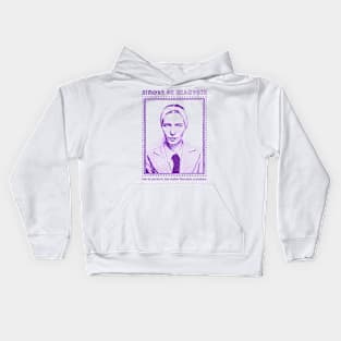 Simone de Beauvoir // Retro Style Design Kids Hoodie